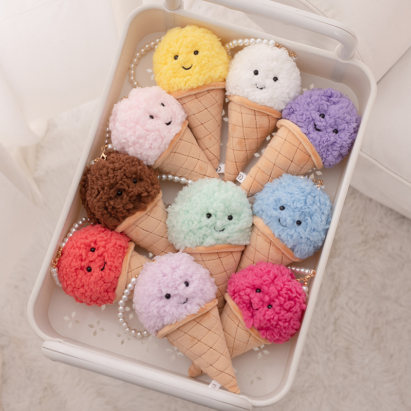 Food Snacks For Kids - Cute Cartoon Ice cream Plush Toy