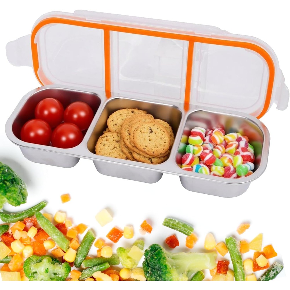 Food Snacks For Hiking - Stainless Steel Snack Containers with Lids