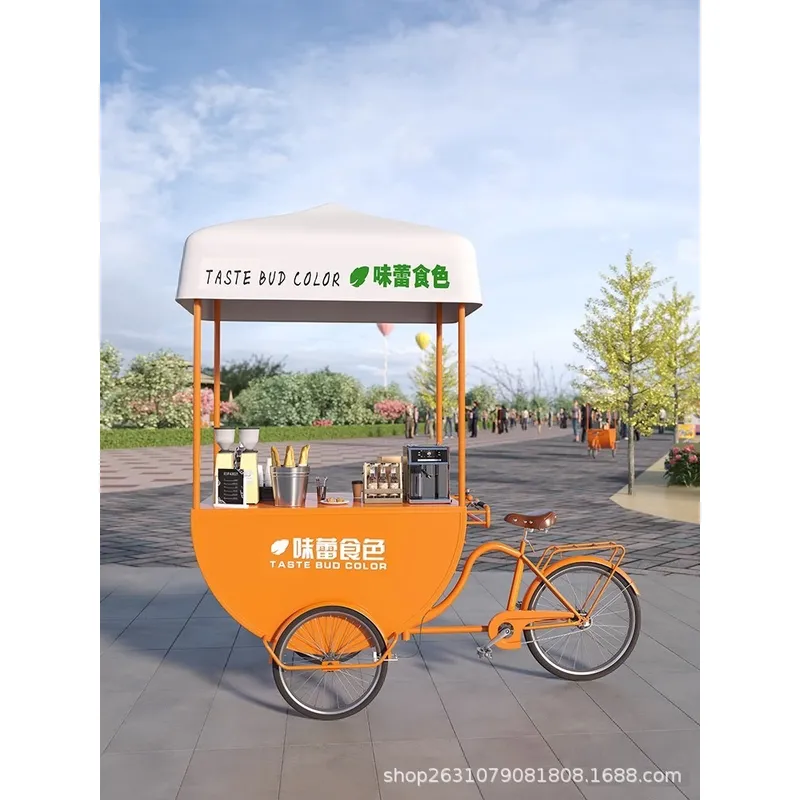 Food Truck With Snacks - Outdoor Mobile Food Cart Snack Truck