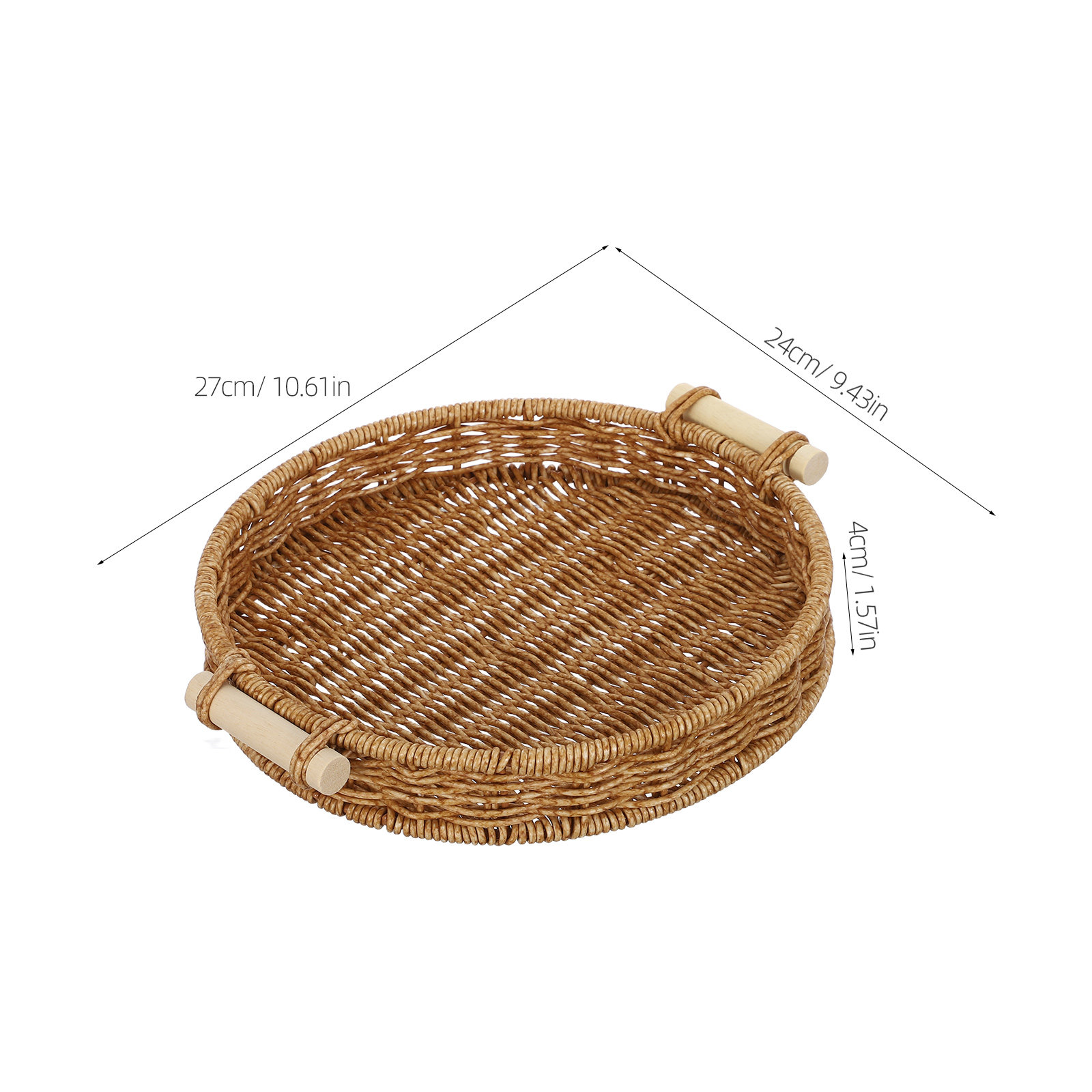Imitation Rattan Bread Basket  - Food Snacks Basket review and price