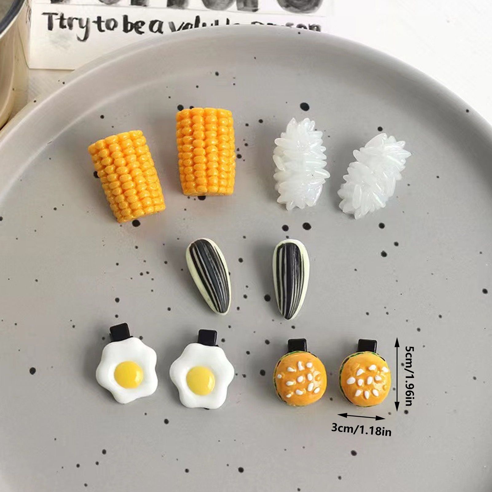 Mini Food Hair Clips Set Reali - Food Snacks For Kids review and price
