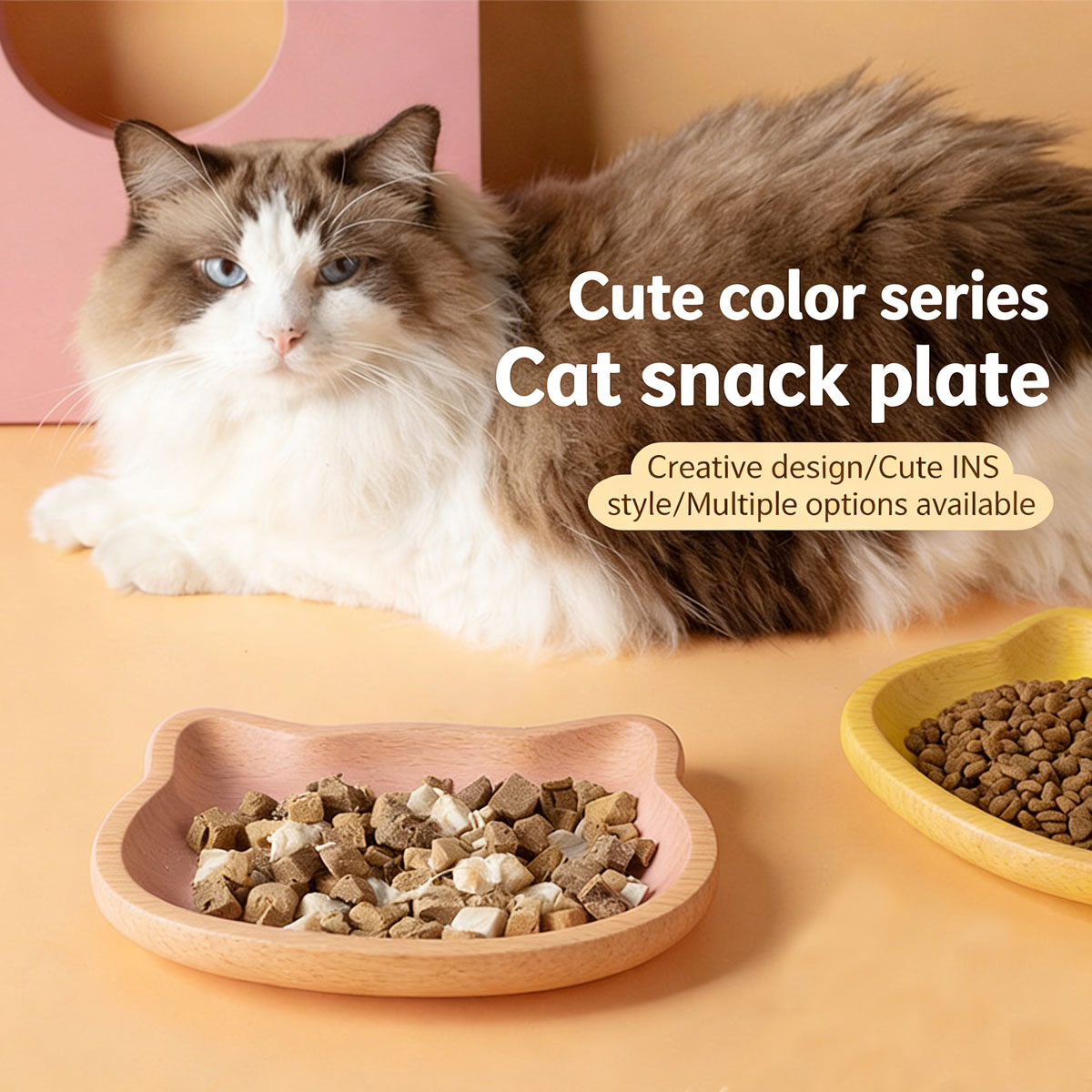 Cute Cat Shape Pet Snack Plate - Food Snacks Options review and price