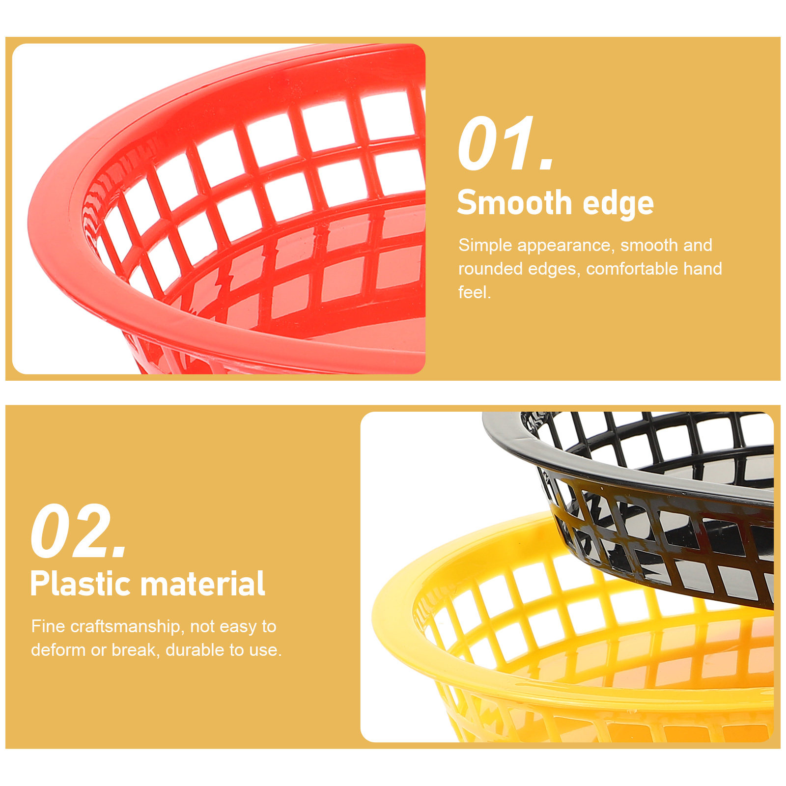 6Pcs Chicken Fry Basket Multi- - Food Snacks Basket review and price