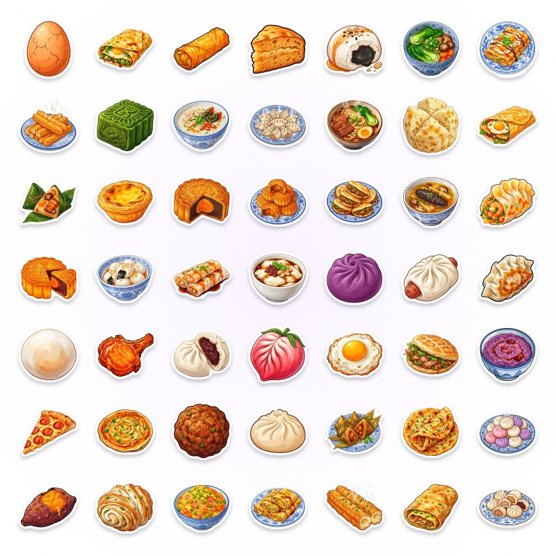 50pcs Chinese Food Diary, Non- - Food Good Snacks review and price