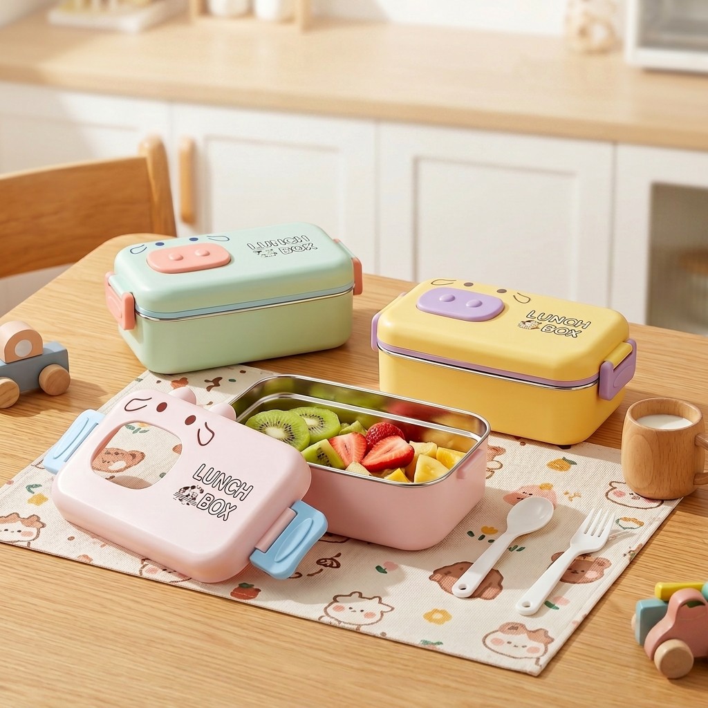 304 Stainless Steel Bento Box  - Food Snacks For Kids review and price
