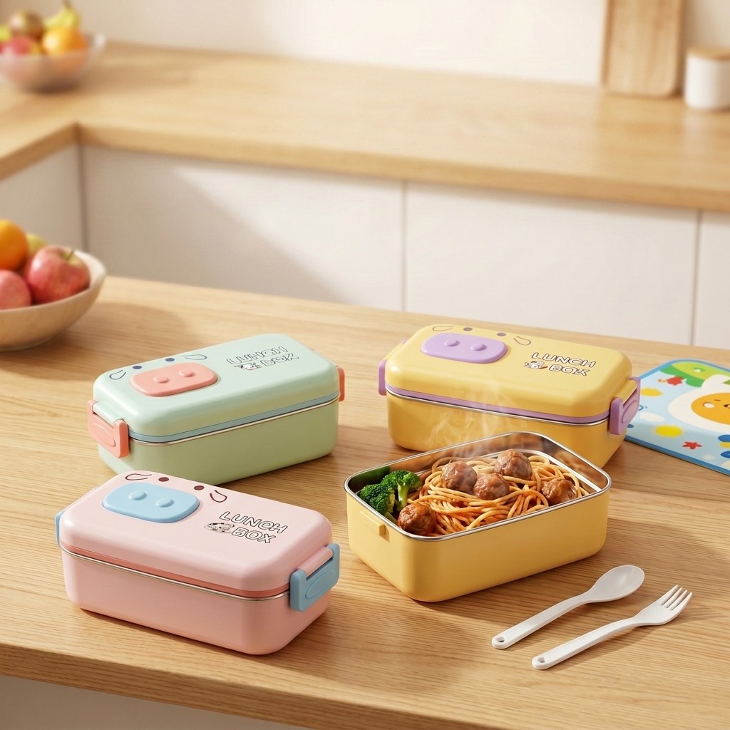 304 Stainless Steel Bento Box  - Food Snacks For Kids review and price