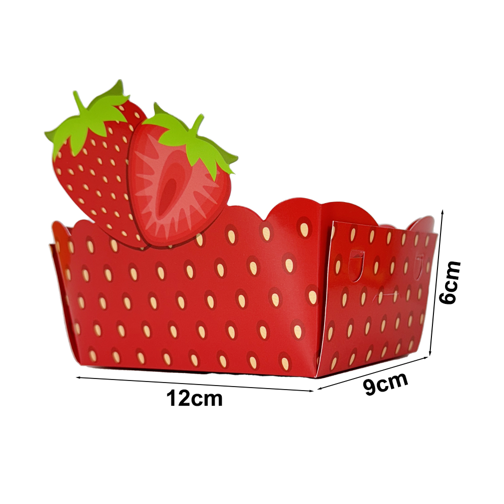 Strawberry Disposable Food Tra - Food Snacks For Baby Shower review and price