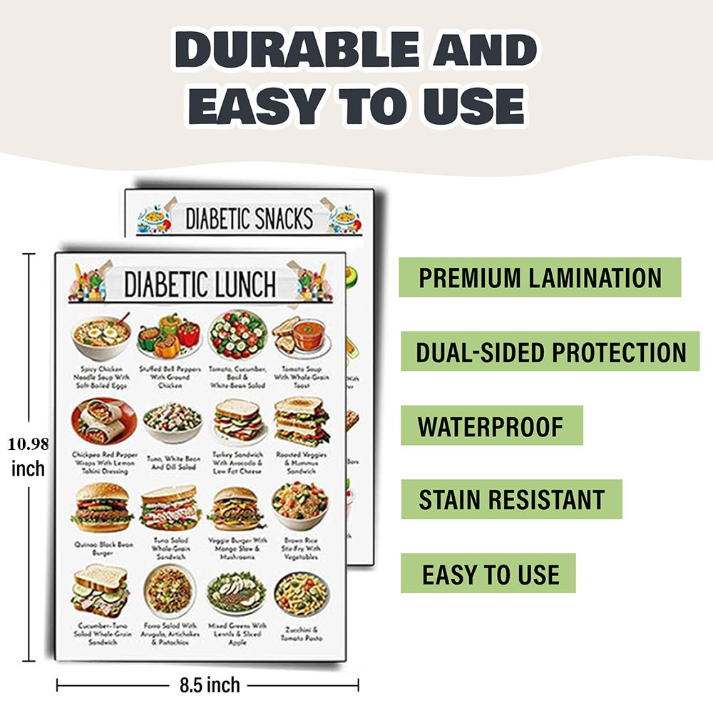 12pcs Diabetic Meal Planner Un - Food Snacks Options review and price