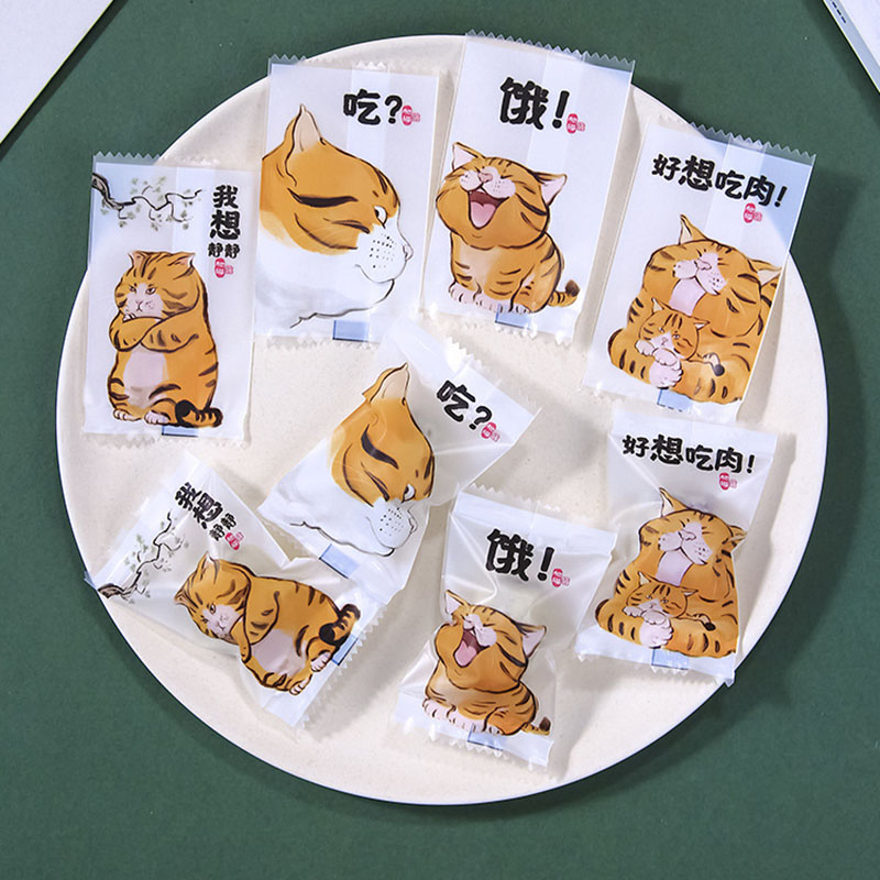 AQ 100pcs/lot Cartoon Cute Cat - Food Snacks For Baby Shower review and price