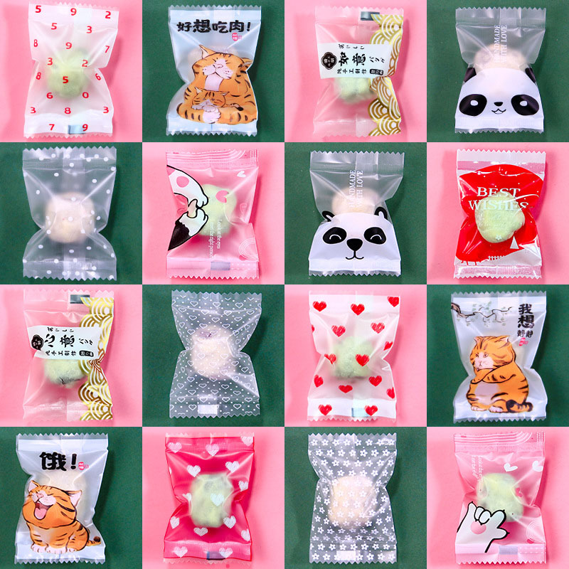 AQ 100pcs/lot Cartoon Cute Cat - Food Snacks For Baby Shower review and price