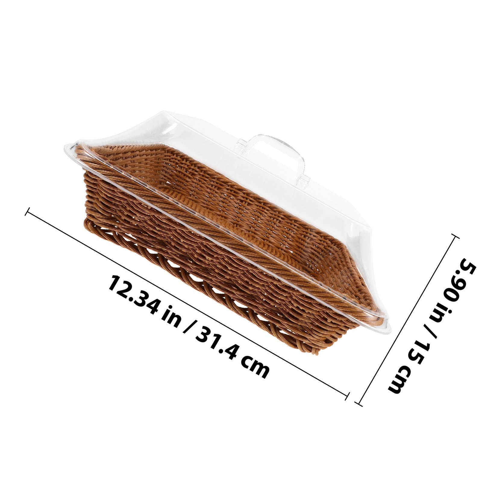 Transparent Lid Bread Basket W - Food Snacks Basket review and price