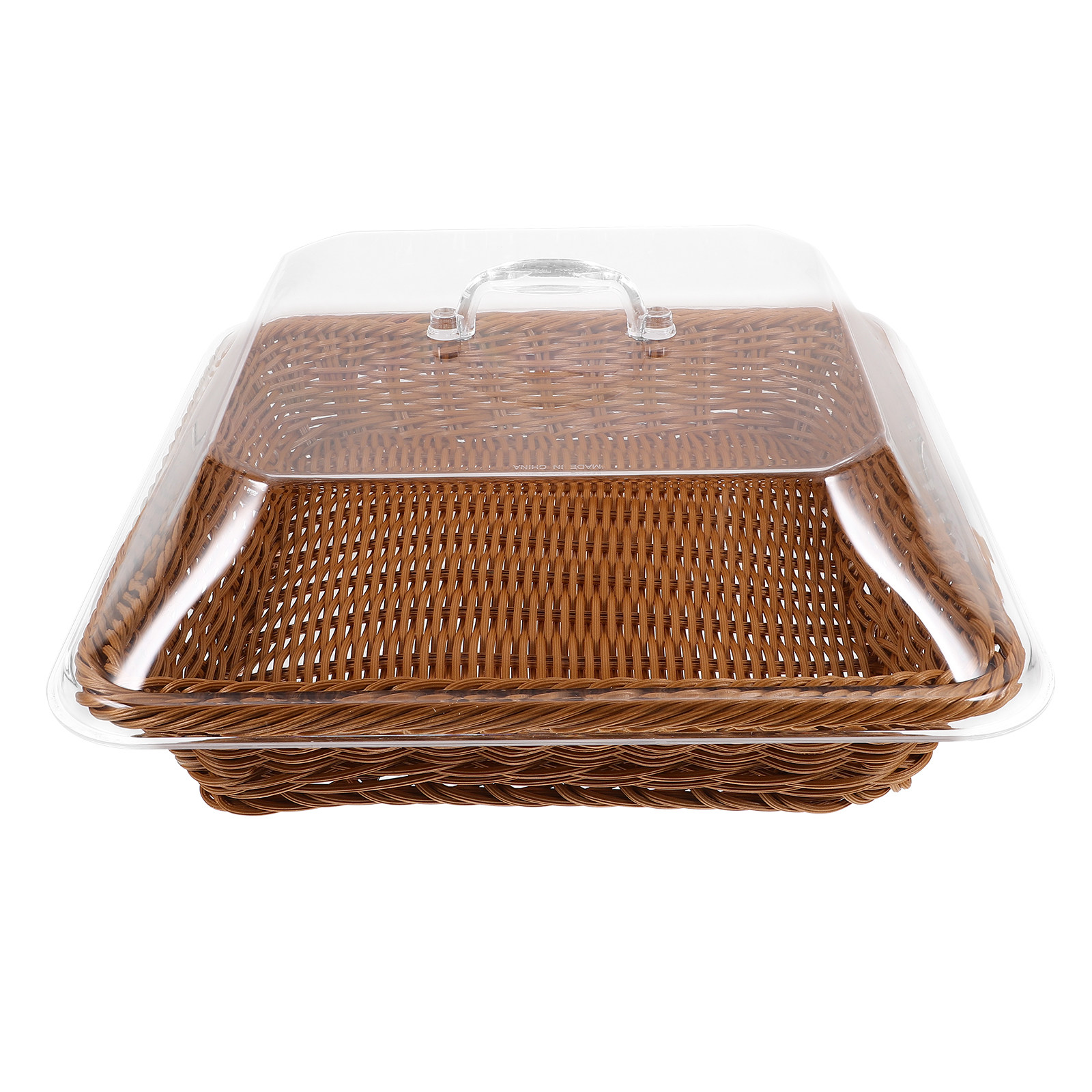 Transparent Lid Bread Basket W - Food Snacks Basket review and price