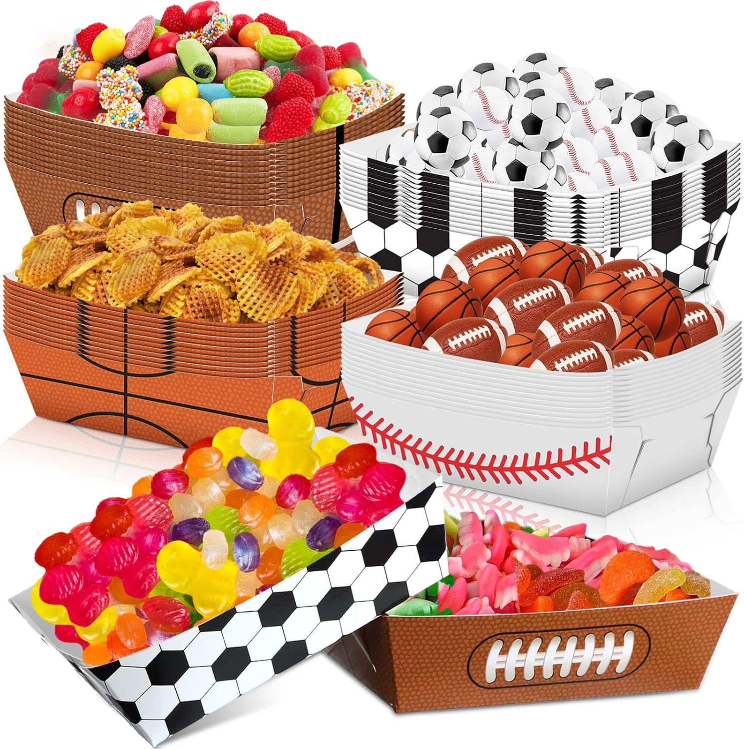 6-48pcs Sports Themed Party So - Food Snacks For Baby Shower review and price
