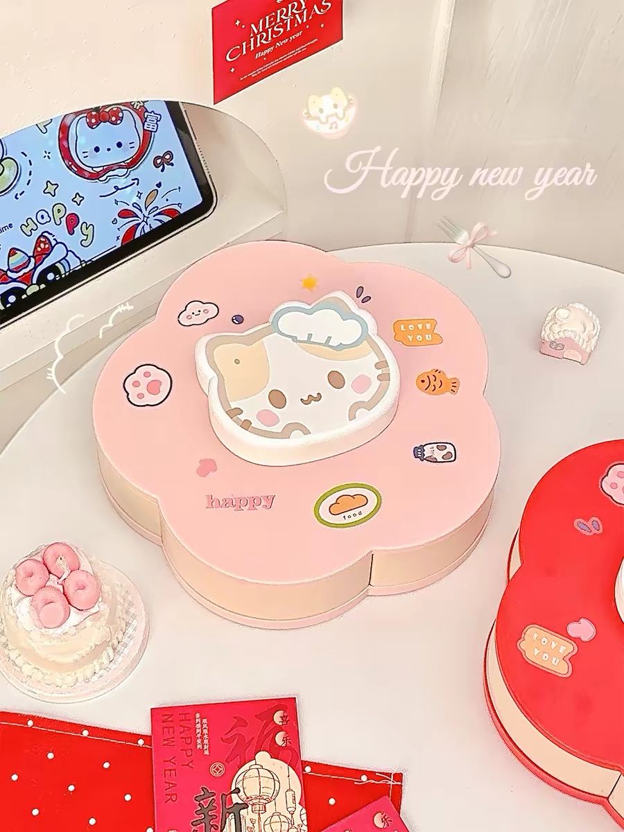 Rotatable Cute Cartoon Divided - Food Good Snacks review and price