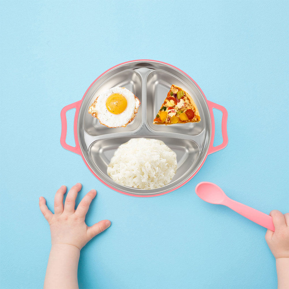 Stainless Steel Kids Divided F - Food Snacks For Kids review and price