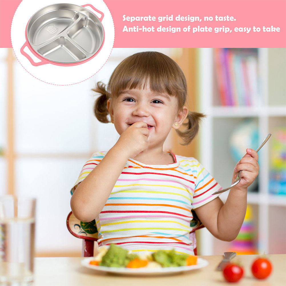 Stainless Steel Kids Divided F - Food Snacks For Kids review and price