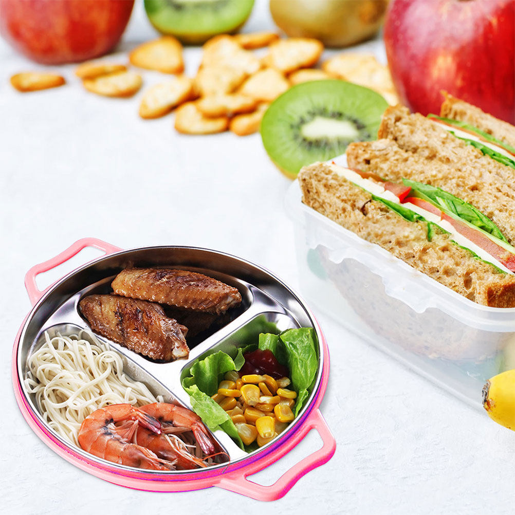 Stainless Steel Kids Divided F - Food Snacks For Kids review and price