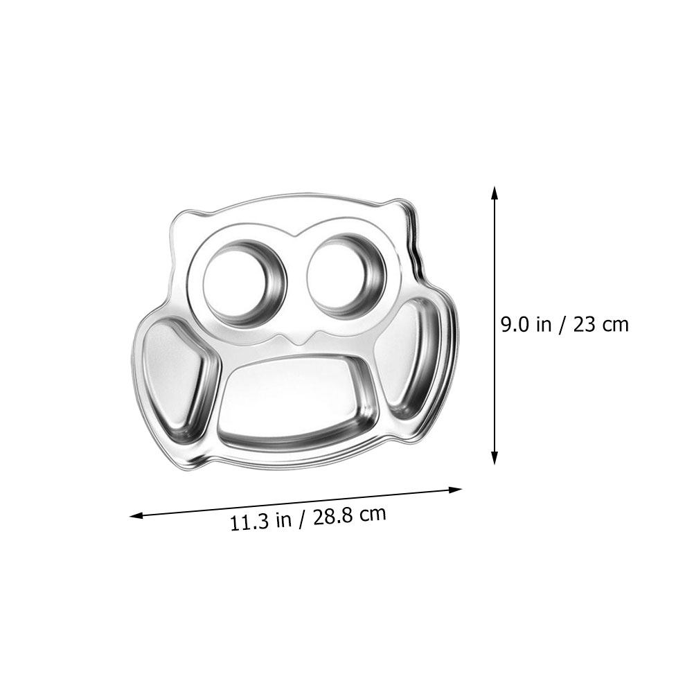 2Pcs Owl Stainless Steel Divid - Food Snacks For Kids review and price